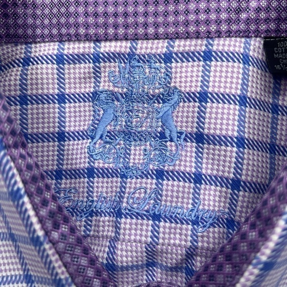 English Laundry Men’s Multi Long Sleeve Button Up Shirt Size 16 1/2 34/35 - Picture 5 of 6